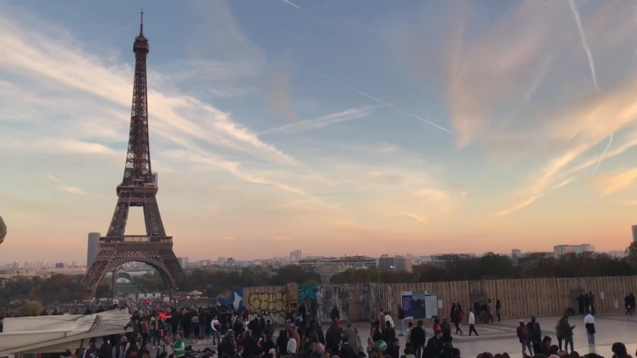 Paris Eiffel Tower walking tour on top Part-7