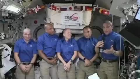 NASA - When you forget you are in a TV studio and not a weightless environment