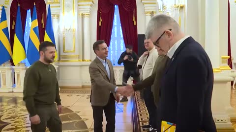 Prime Minister of Sweden Ulf Kristersson visited Zelensky