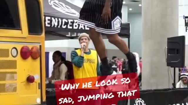 Loneliest Dunker gets head above the rim!