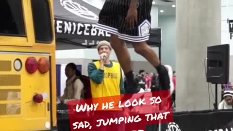 Loneliest Dunker gets head above the rim!