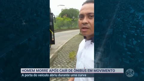 homem morre após porta de ônibus em movimento abrir