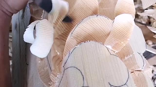 Wood carving