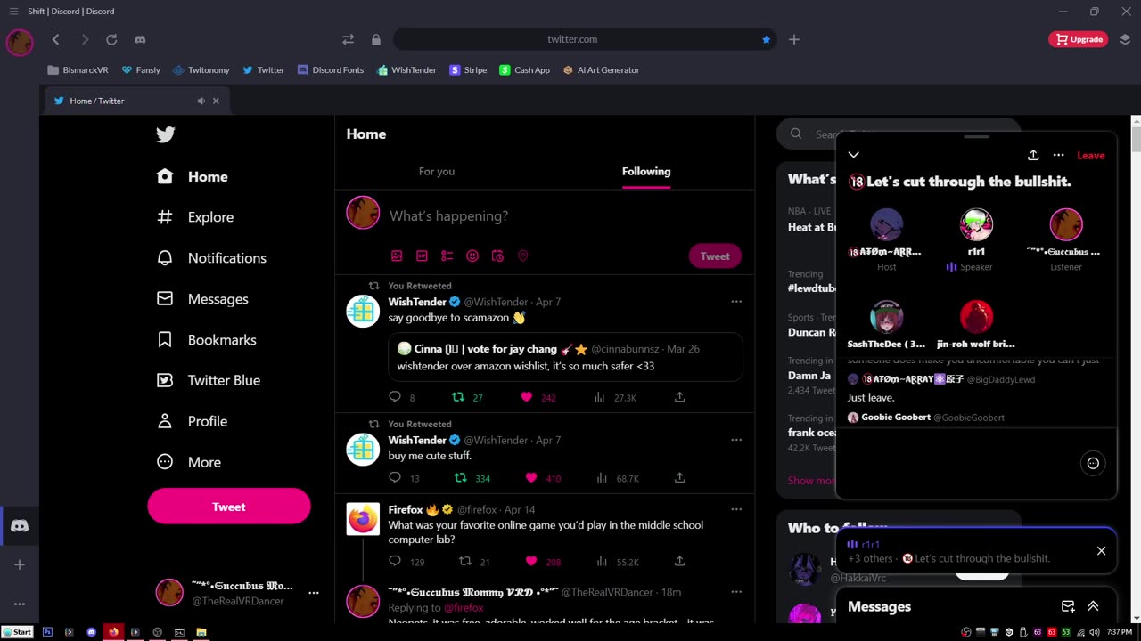 Atom Array AKA BigDaddyLewd - Twitter Space 04/16/2023