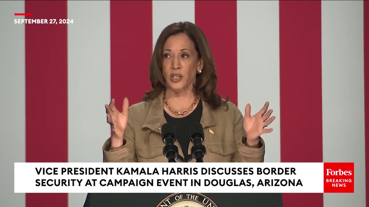 Kamala tries to blame Trump for tanking the Border Security Bill but fails miserably