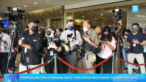 Pimpinan BN tiba di Menara Dato’ Onn untuk Mesyuarat Dewan Tertinggi