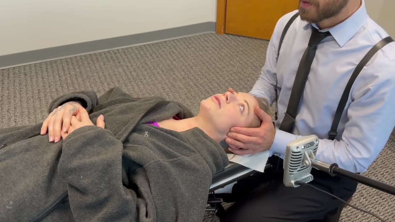 Spectacular Spine Cracking into Microphone. ASMR Relax & Sleep ~ TMJ Chiropractic Adjustment 47.