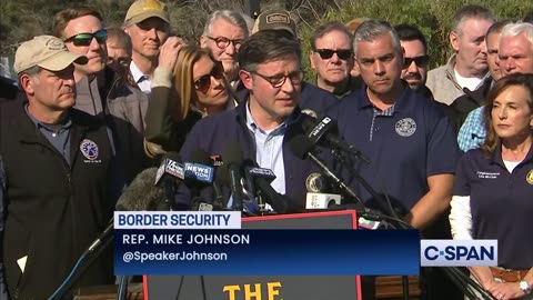 WATCH: Speaker Johnson Holds Emergency Press Conference From Biden's Border