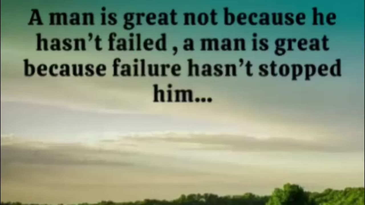 Thought for the day…” Giving up will never get you anywhere “