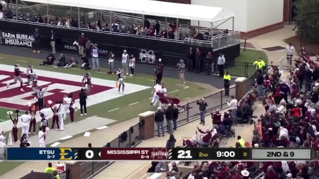 Miss State DB Emmanuel Forbes breaks FBS pick six