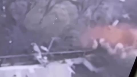 Drone Footage of Shelling Russian Positions