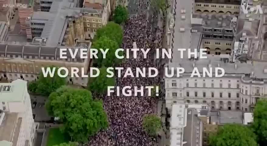 We Don't Need No Vaxx... music clip to world wide protests