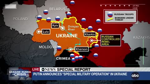 Russian President Putin announces military operation in Ukraine