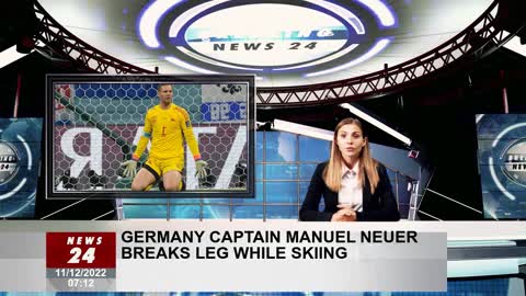 German captain Manuel Neuer breaks his leg while skiing