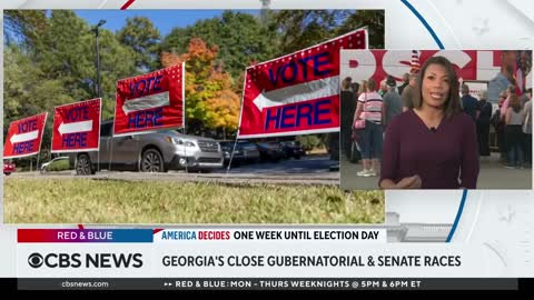 Georgia voters "realize what's at stake" as campaigns head into final week