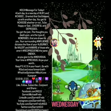 NEW DAY OF LIFE AND CHOICES