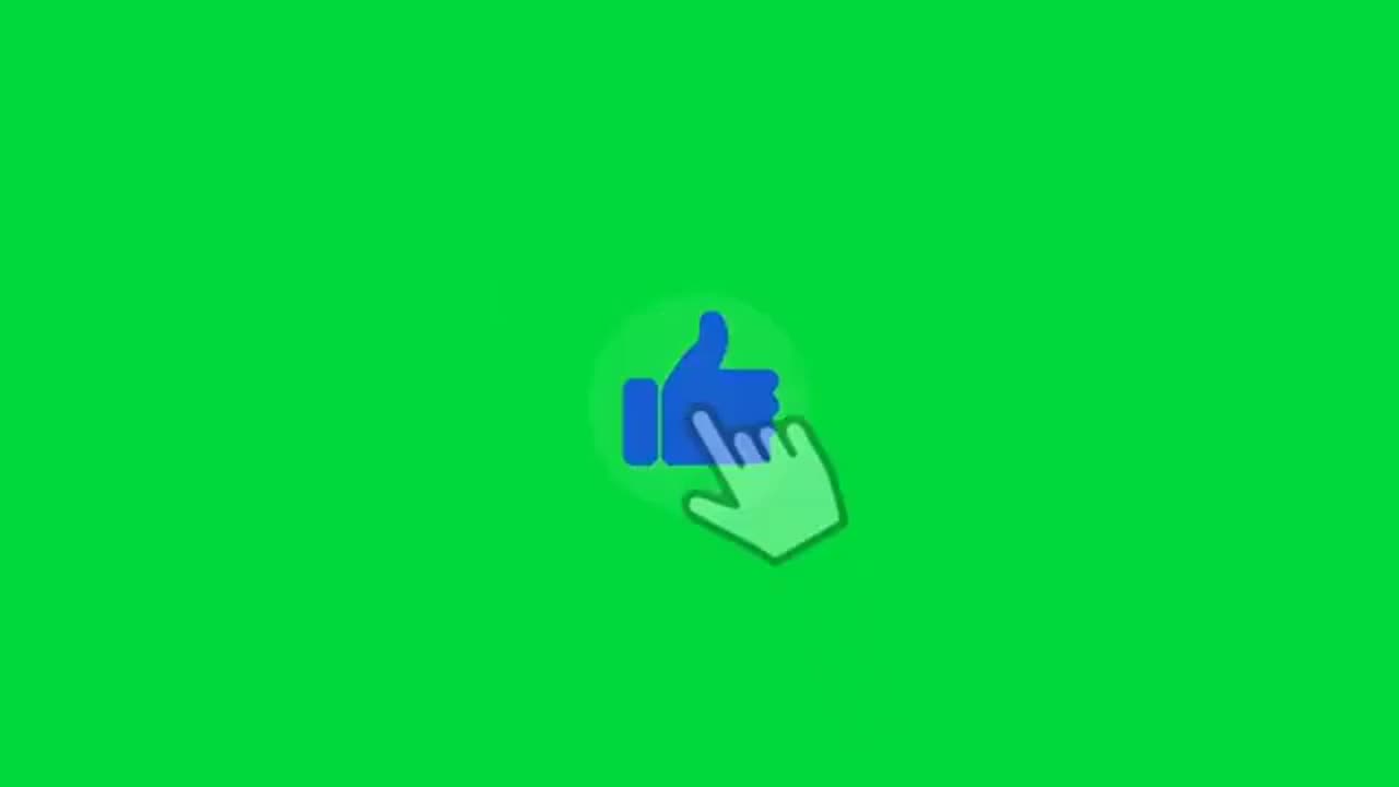 Green Screen Like Button-