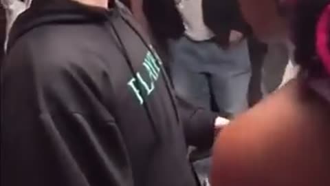 Fight between two girls at school