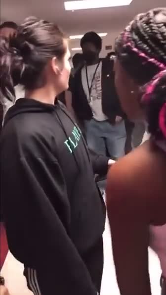 Fight between two girls at school