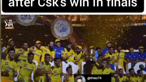 Chennai is Champions for 5th time🏆🏆🏆🏆🏆