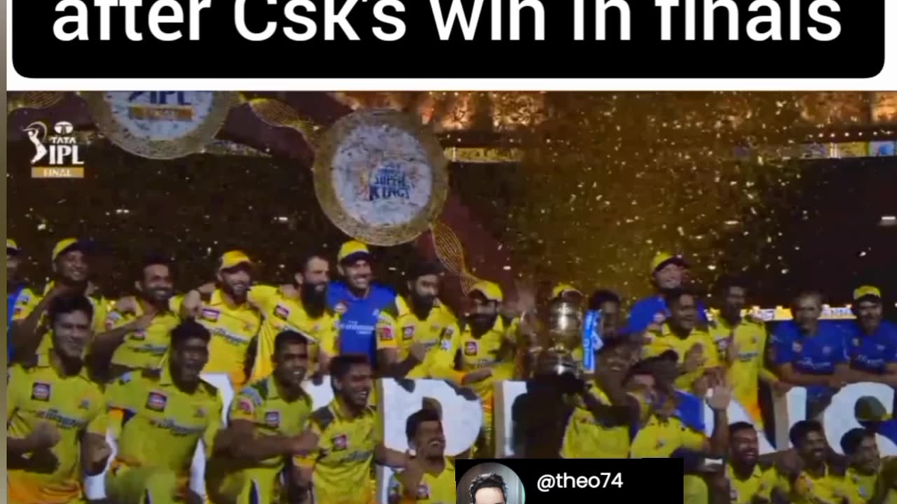 Chennai is Champions for 5th timeπππππ