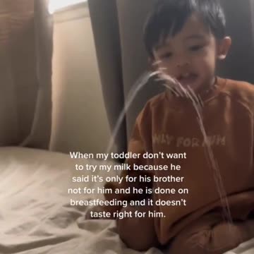 This mom has an oversupply of breast milk