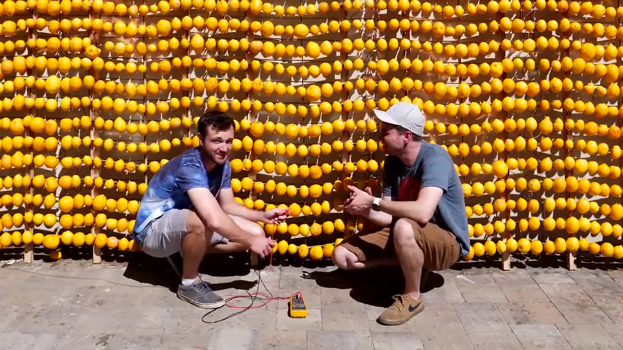 44.World's Largest Lemon Battery- Lemon powered Supercar