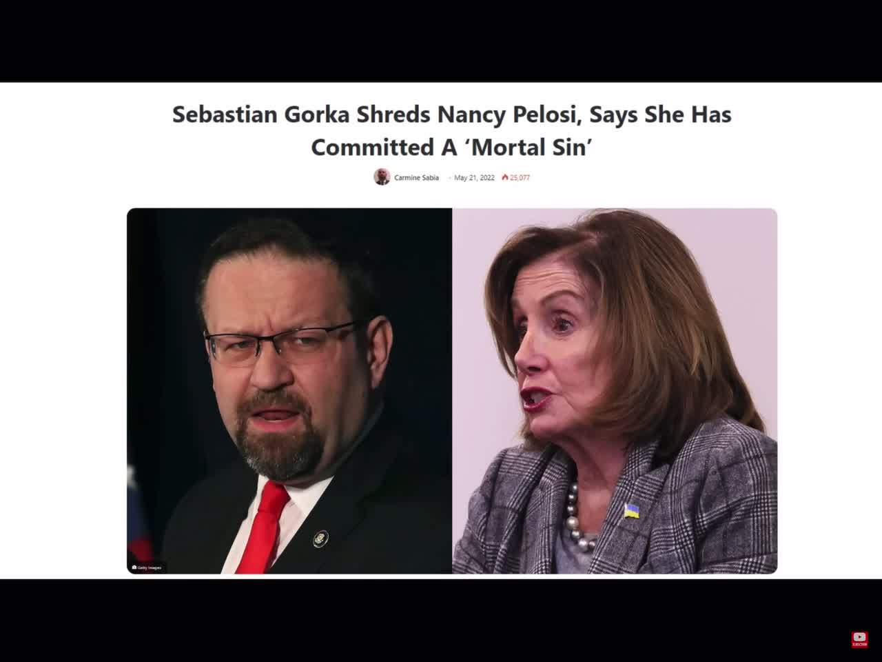 Dr Steve Turley / Nancy Pelosi excommunicated from the Roman Catholic Church / Abortion is murder