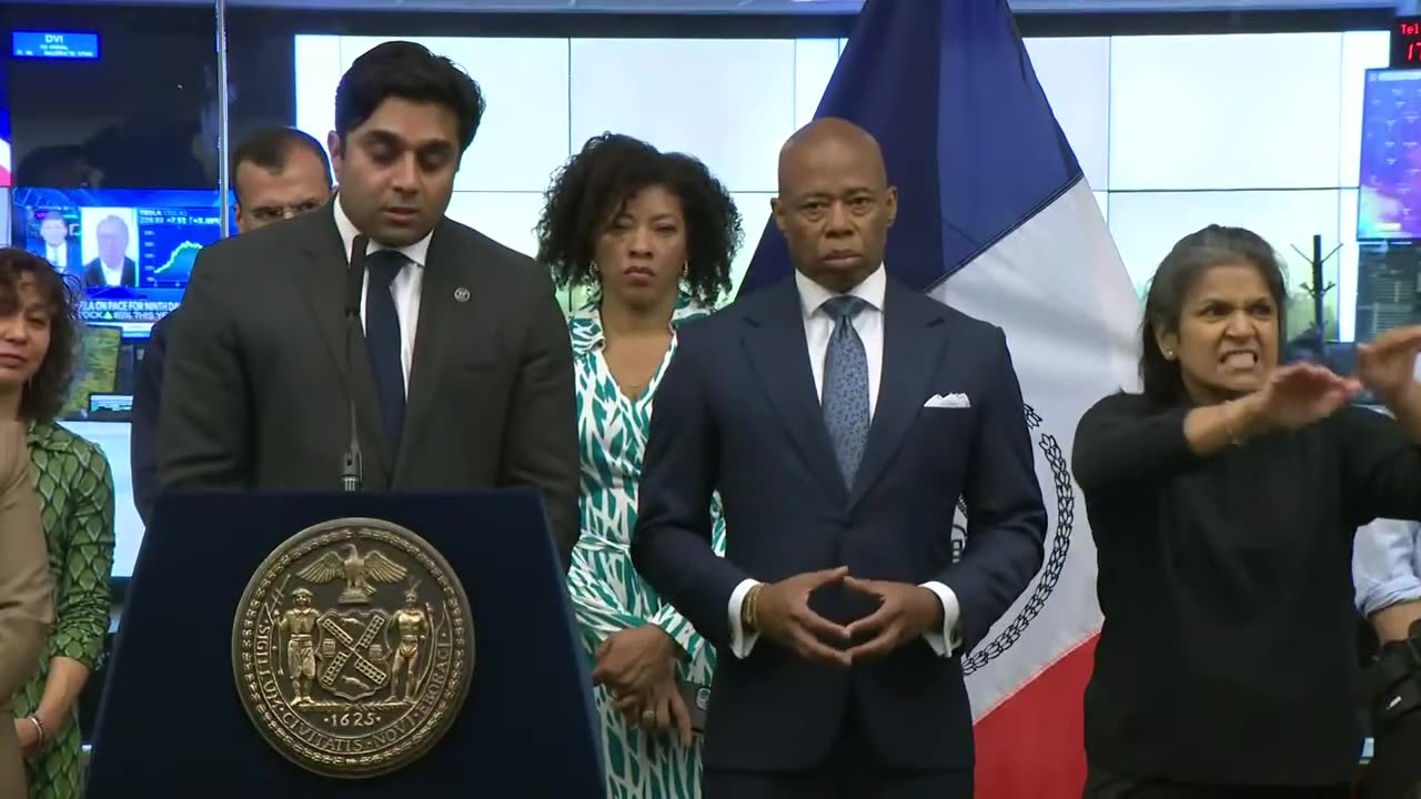 Mayor Eric Adams calls New York City's air quality "alarming and concerning" | full video