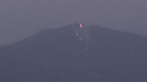 Massive Wildfire on mountain