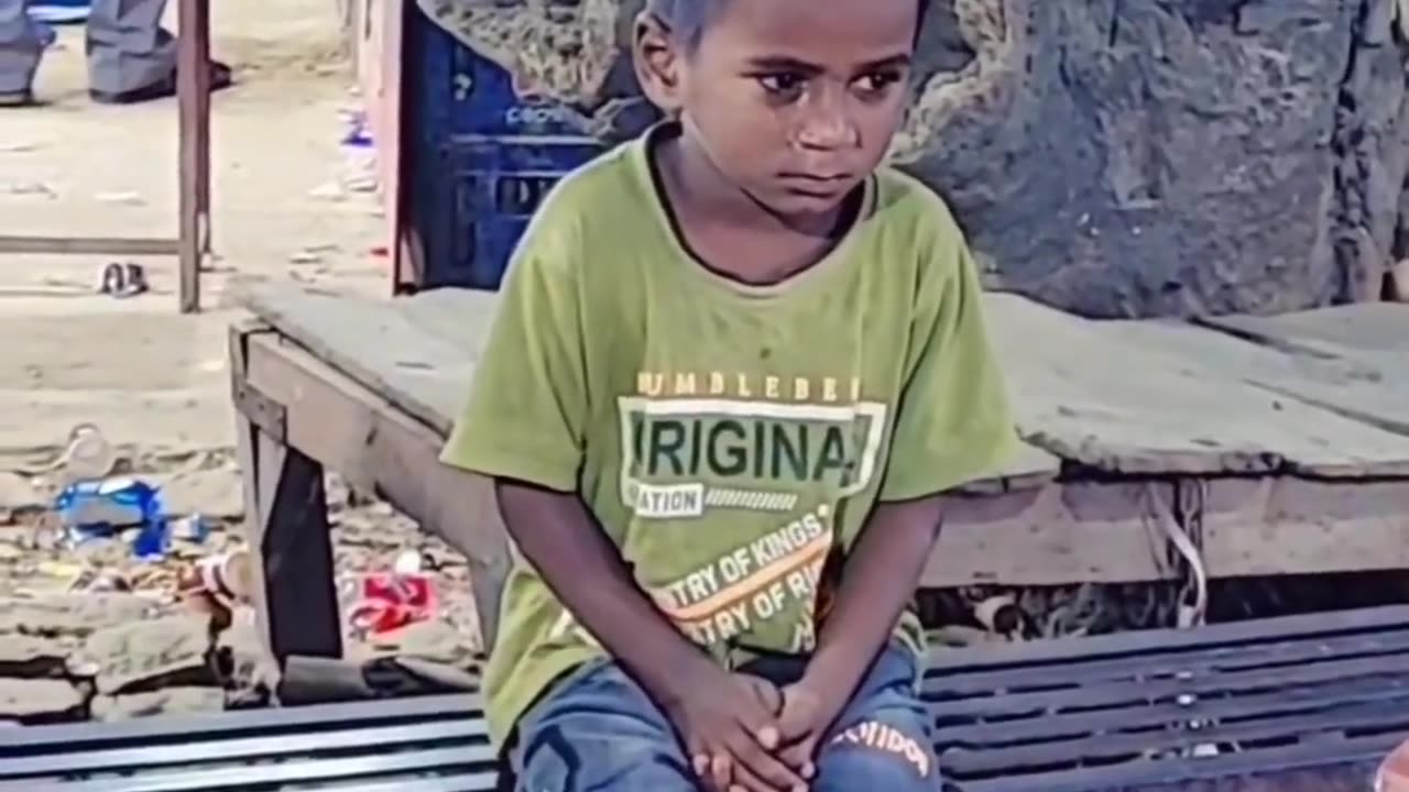 Humanity alive in this world. Looks the poor child .pls help this type of child.