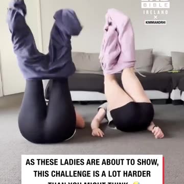 Who can put trackies on without hands the fastest