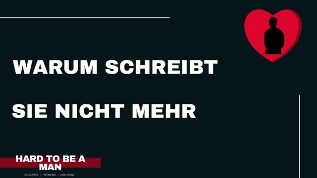 Warum hört sie auf zu schreiben (Dating / Ex-zurück)