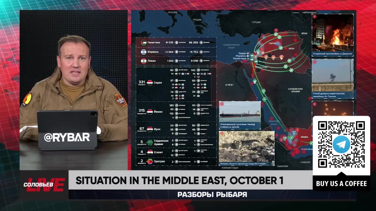 ❗️🌍🎞 Rybar Highlights of the Middle East on Oct.1, 2024