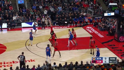 Deuce McBride Catches Fire! 3 Straight Threes Open Knicks vs. Raptors