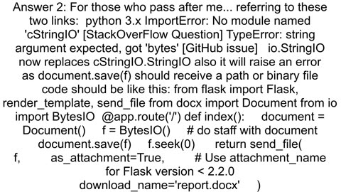 Generating word docs with Flask