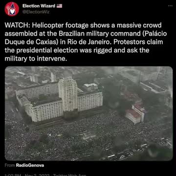 brasil demonstration at military complex after election