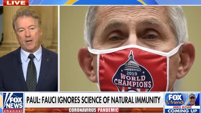 Rand Paul after Dr. Fauci claims to 'represent science'