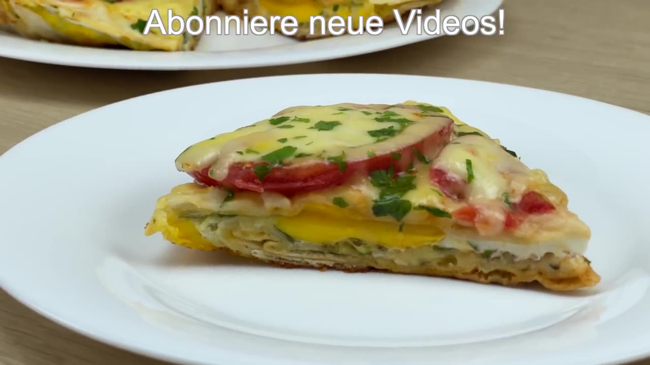 Cover the eggs with a tortilla! Delicious recipe in 5 minutes! New breakfast recipe