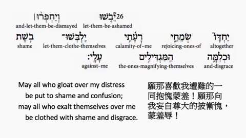 psalm 35 in hebrew _ salmo 35 en hebreo