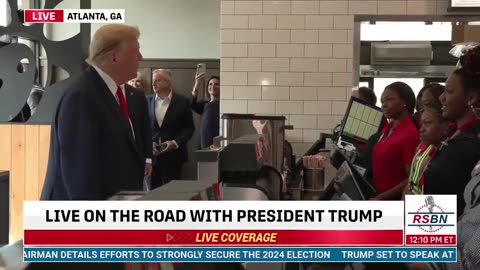 President Trump Stops By Chick-fil-A in Vine City, Atlanta — Orders 30 Milkshakes