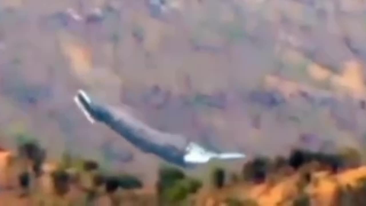 Argentina, a bizarre UFO is landing in the forest.