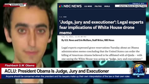 ACLU: President Obama Is Judge, Jury and Executioner (But Trump Is Hitler!!)