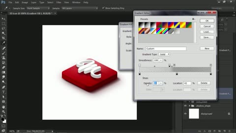 PHOTOSHOP - How to Make 3D Icon or logo