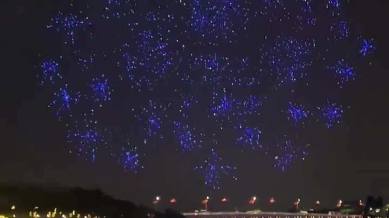 Awesome droneshow in China