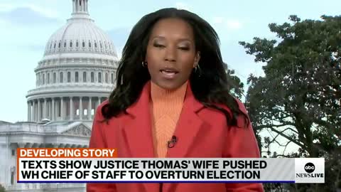 Ginni Thomas text messages to former White House chief revealed