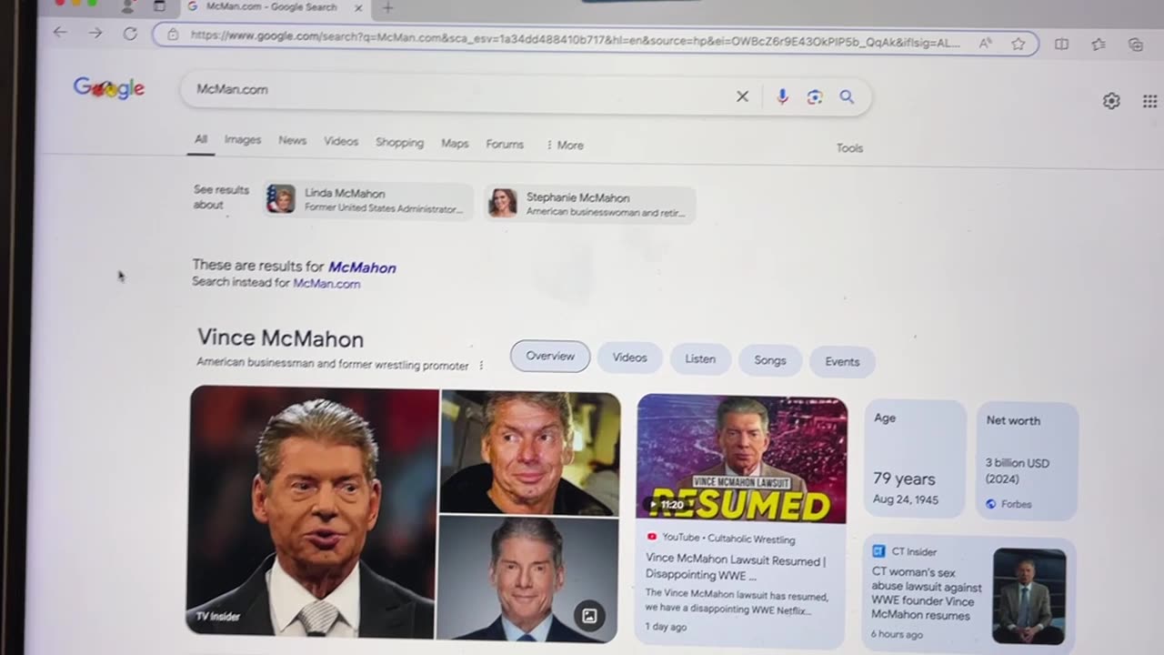 Google Search Censorship Evidence of McMan MrMcMan.com McMan.com December 13, 2024