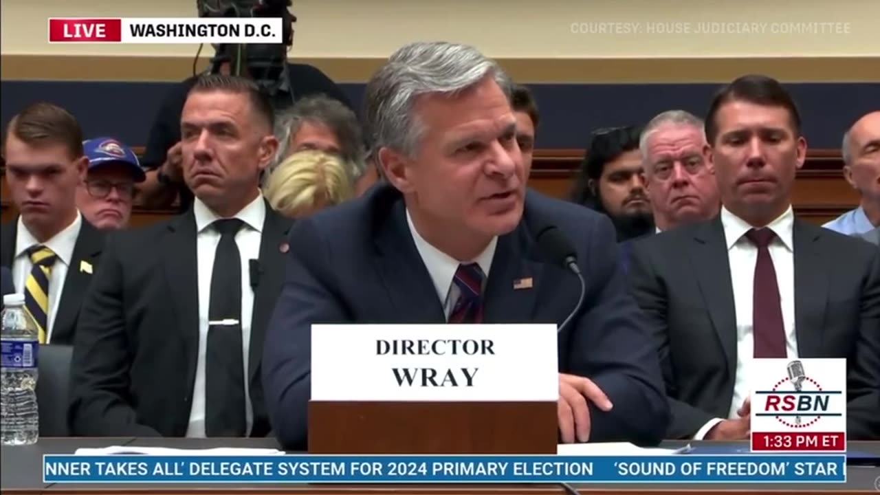 Chris Wray Asked About Joe Biden's Criminal Bribery Schemes and Foreign Bribes - Hedges