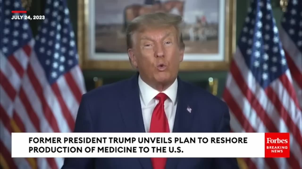 BREAKING NEWS: Trump Unveils Plan To Reshore Medicine Production To U.S., Hammers 'Crooked' Biden