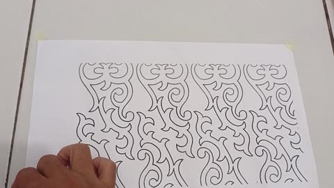 Preparation for coloring batik images